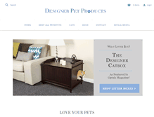 Tablet Screenshot of designerpetproducts.com